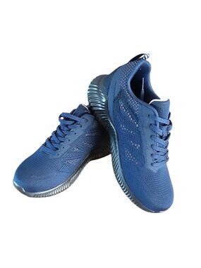 Calto Mens 7 Athletic Invisible Height Increasing Shoes Sneakers Navy Blue Mesh